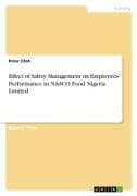 Effect of Safety Management on Employees' Performance in NASCO Food Nigeria Limited