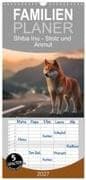 Familienplaner 2027 - Shiba Inu - Stolz und Anmut mit 5 Spalten (Wandkalender, 21 x 45 cm) CALVENDO