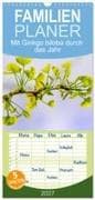 Familienplaner 2027 - Mit Ginkgo biloba durch das Jahr mit 5 Spalten (Wandkalender, 21 x 45 cm) CALVENDO