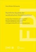 Rechtliche Aspekte der ausländischen Direktinvestition