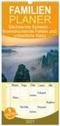 Familienplaner 2027 - Sächsische Schweiz - Beeindruckende Felsen und unberührte Natur mit 5 Spalten (Wandkalender, 21 x 45 cm) CALVENDO