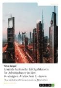 Zentrale kulturelle Erfolgsfaktoren für Arbeitnehmer in den Vereinigten Arabischen Emiraten