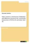 Value creation or destruction. Similarities and differences between the cross-border transactions of KUKA AG and Adam Opel AG