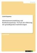 Informationsvermittlung und Realisationsprinzip - Versuch der Ableitung der grundlegenden Anforderungen