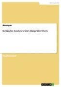 Kritische Analyse eines Bargeldverbots