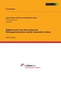 Middle-Income Trap. Eine Analyse der Wirkungsmechanismen und der empirischen Evidenz