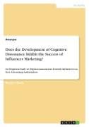 Does the Development of Cognitive Dissonance Inhibit the Success of Influencer Marketing?