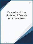 Federation of Law Societies of Canada NCA Trusts Exam