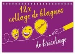 12 x collage de blagues - calendrier de bricolage (Calendrier de bureau 2027 DIN A5 vertical), CALVENDO calendrier mensuel