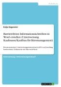 Barrierefreies Informationsschreiben in Word erstellen (Unterweisung Kaufmann/Kauffrau für Büromanagement)