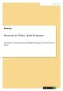 Siemens in China - Joint Ventures