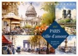 Paris, ville d'amour (Calendrier de bureau 2027 DIN A5 vertical), CALVENDO calendrier mensuel