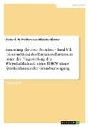 Sammlung diverser Berichte - Band VII: Untersuchung des Energieaufkommens unter der Fragestellung der Wirtschaftlichkeit eines BHKW eines Krankenhauses der Grundversorgung