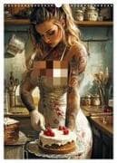 Tattoo Girls and Cakes (Wall Calendar 2027 DIN A3 portrait), CALVENDO 12 Month Wall Calendar