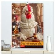 Das Hühnergericht - Lustiger Kalender für Anwälte, Richter und Jurastudenten (hochwertiger Premium Wandkalender 2027 DIN A2 hoch), Kunstdruck in Hochglanz