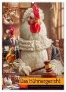 Das Hühnergericht - Lustiger Kalender für Anwälte, Richter und Jurastudenten (Wandkalender 2027 DIN A2 hoch), CALVENDO Monatskalender
