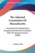The Adjusted Constitution Of Massachusetts