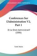 Conferences Sur L'Administration V2, Part 1