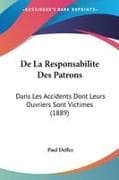 De La Responsabilite Des Patrons