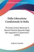 Della Liberazione Condizionale In Italia