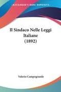 Il Sindaco Nelle Leggi Italiane (1892)