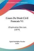 Cours De Droit Civil Francais V1