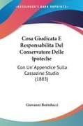 Cosa Giudicata E Responsabilita Del Conservatore Delle Ipoteche