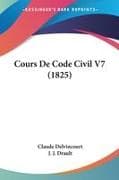 Cours De Code Civil V7 (1825)