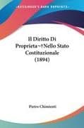 Il Diritto Di Proprieta Nello Stato Costituzionale (1894)
