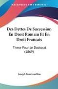 Des Dettes De Succession En Droit Romain Et En Droit Francais