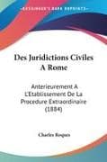 Des Juridictions Civiles A Rome