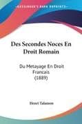 Des Secondes Noces En Droit Romain