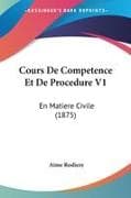 Cours De Competence Et De Procedure V1
