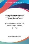 An Epitome Of Some Hindu Law Cases