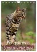 Bengalkatzen - Anmut und Abenteuer (Wandkalender 2027 DIN A4 hoch), CALVENDO Monatskalender