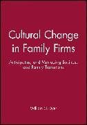 Cultural Change in Family Firms