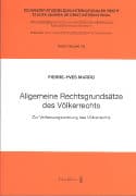 Allgemeine Rechtsgrundsätze des Völkerrechts