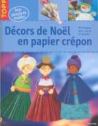 Décors de Noël en papier crépon