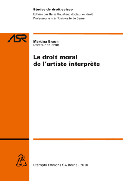 Le droit moral de l'artiste interprète