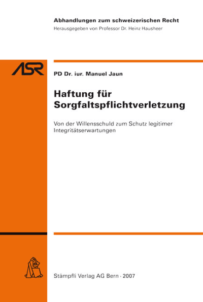 Haftung für Sorgfaltspflichtverletzung