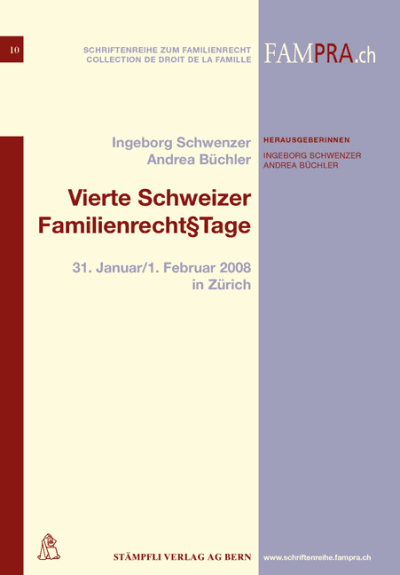 Vierte Schweizer Familienrecht§Tage