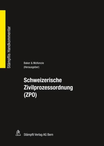 Schweizerische Zivilprozessordnung (ZPO)