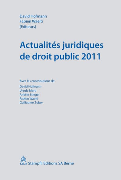 Actualités juridiques de droit public 2011