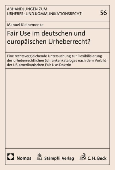 Fair Use im deutschen und europäischen Urheberrecht?