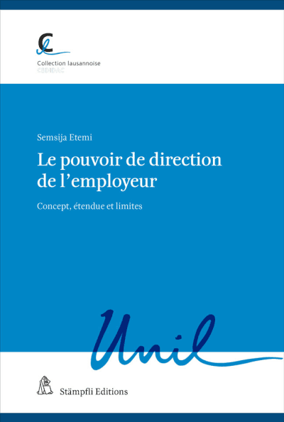 Le pouvoir de direction de l’employeur