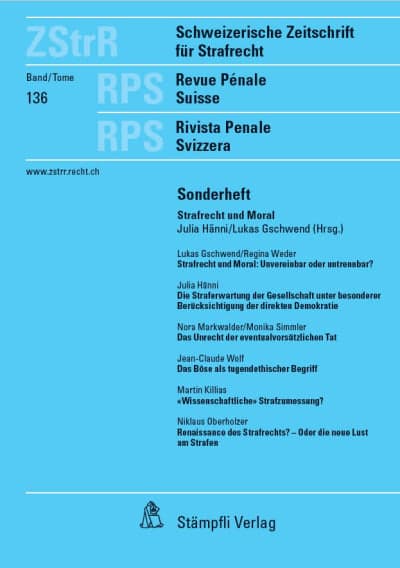 Strafrecht und Moral