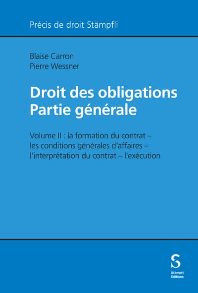 Droit des obligations - Partie générale