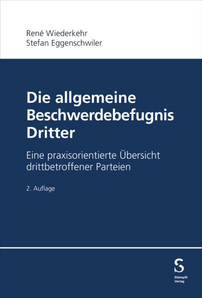 Die allgemeine Beschwerdebefugnis Dritter