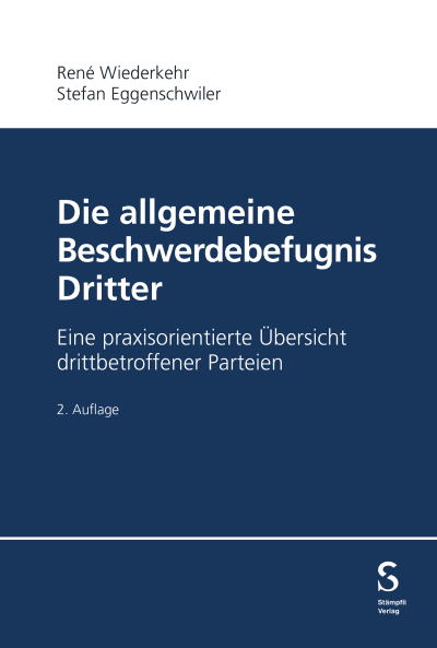 Die allgemeine Beschwerdebefugnis Dritter