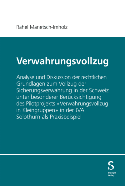 Verwahrungsvollzug